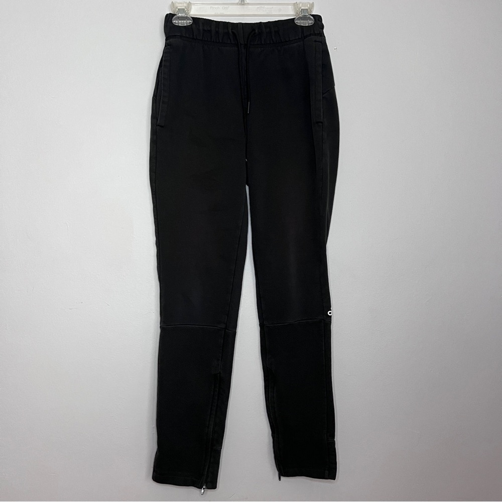 Adidas Black Performance Sweatpants Size S Womens Elastic Waist & Drawstring EUC